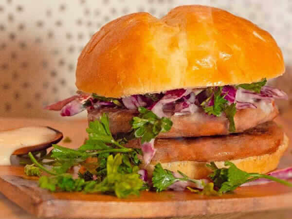 Hamburguesa de atún Hamburguesa de atún