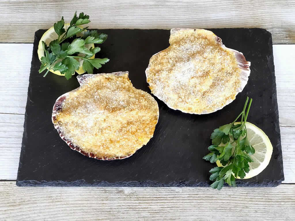 Vieira en Salsa Gallega